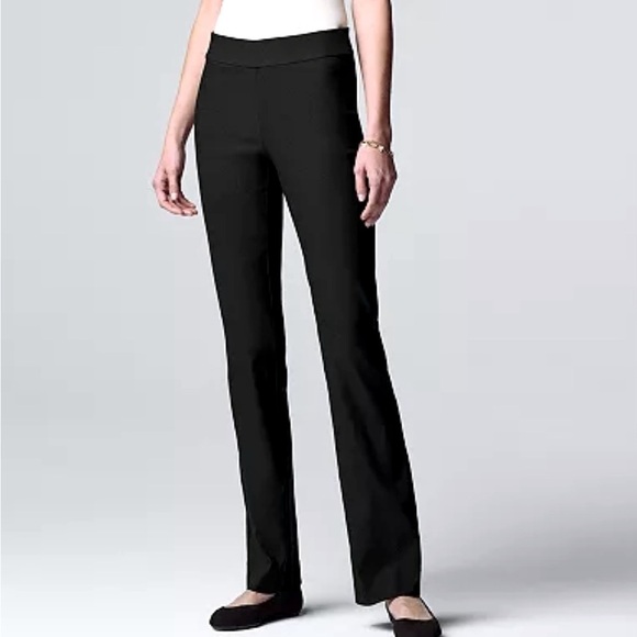 Simply Vera VeraWang Straight Leg Pants Sz Large (Inseam coming undone on butt) - Picture 1 of 12